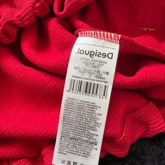 Desigual LOVE Rib Olympia Sweater NWOT - Picture 8 of 8